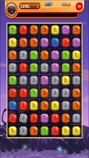 神奇的符文的石头之谜星4：最佳匹配3条命高清免费游戏