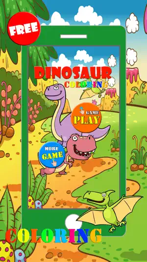 恐龙 填色本 为 孩子 3