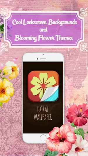 高清花卉壁纸 - 有趣的锁屏背景和盛开的花朵主题为iPhone