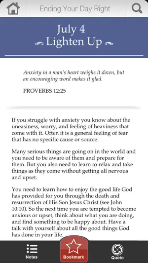Ending Your Day Right Devotional