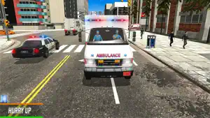 警察救护车救援司机