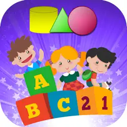 學前教育 字母abc : 几何 形状和颜色 排序