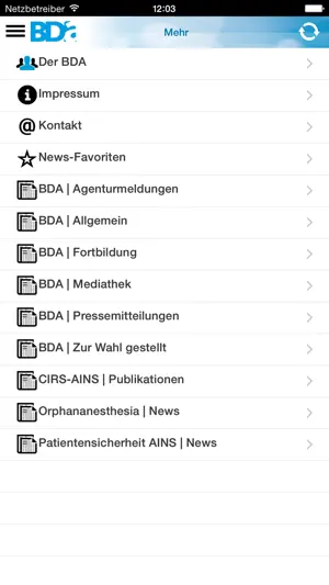 BDA – die App des Berufsverbandes Deutscher An?sthesisten