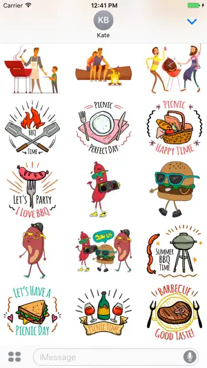 BBQ Summer & Picnic Stickers